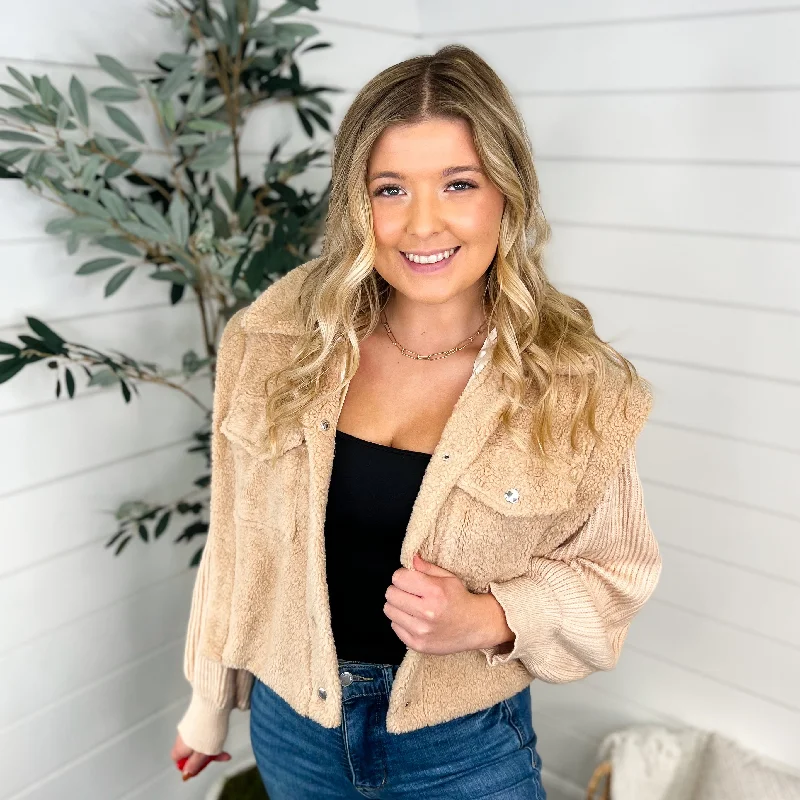 Feeling Fabulous Sherpa Long Sleeve Tan Avery Mae Jacket Fitted Jacket Loose Jacket Oversized Jacket Feeling Fabulous Sherpa Long Sleeve Tan Avery Mae Jacket Fitted Jacket Loose Jacket Oversized Jacket