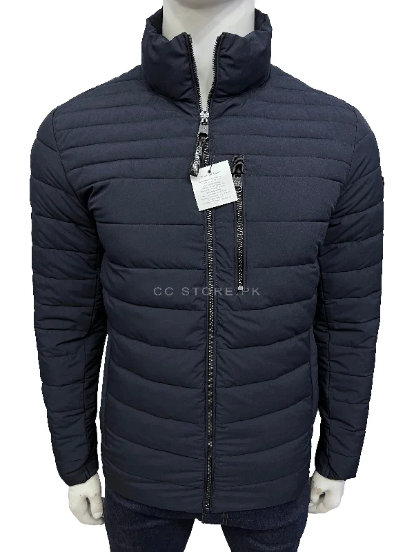 CK Navy Blue Puffer Jacket with Front Pocket Detail Oversized Jacket Tailored Jacket Straight Jacket CK Navy Blue Puffer Jacket with Front Pocket Detail Oversized Jacket Tailored Jacket Straight Jacket