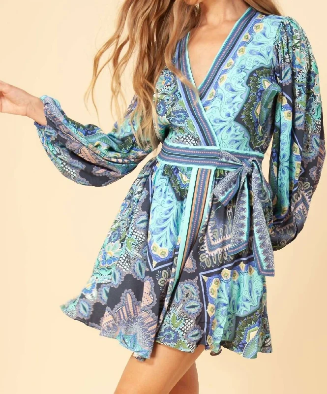 Veronika Dress In Blue