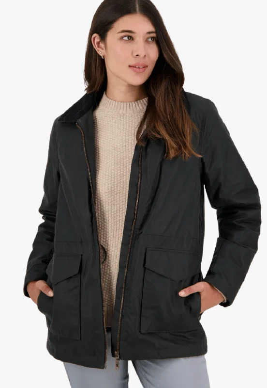 Swanndri Womens Heyward Point Jacket Welt Pockets Slit Pockets Flap Pockets