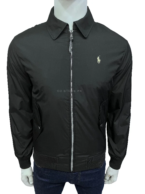 RL Packable Harrington Black Jacket Print Jacket Jacquard Jacket Embroidered Jacket