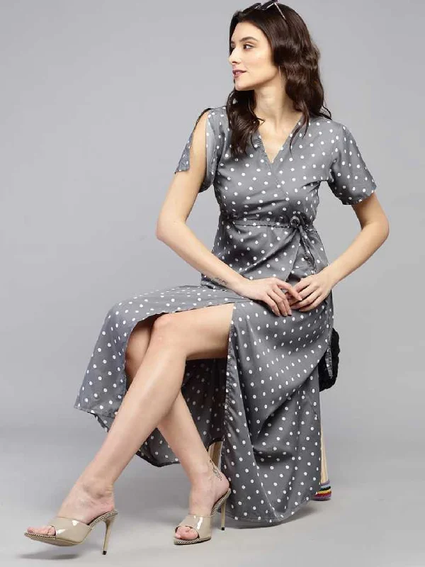 TANDUL  Women Maxi Grey Dress