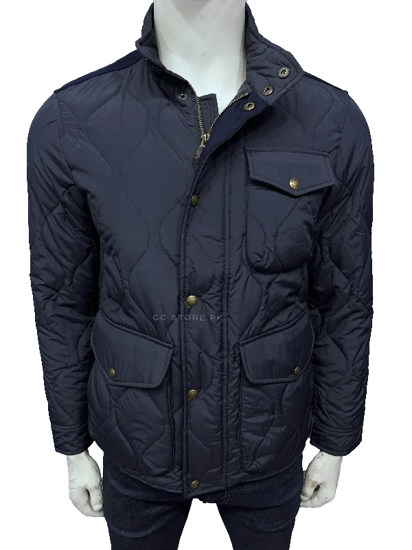 RL Diamond Quilted Utility Navy Blue Jacket Collared Jacket Crew Neck Jacket Turtle Neck Jacket RL Diamond Quilted Utility Navy Blue Jacket Collared Jacket Crew Neck Jacket Turtle Neck Jacket