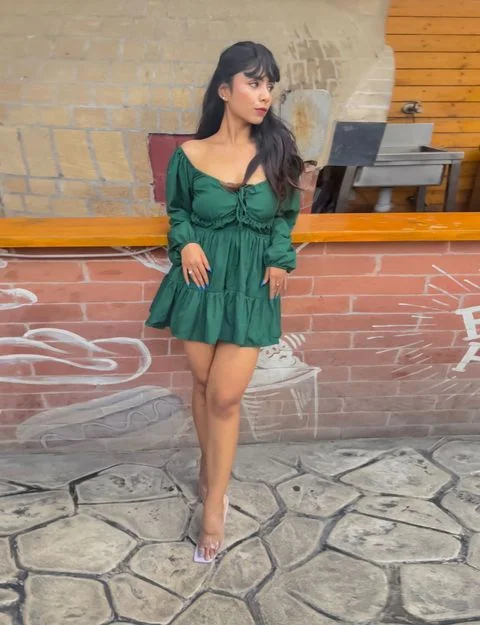 TANDUL  Women Fit and Flare Green Dress