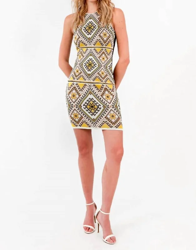 Tulum Dress In Yellow