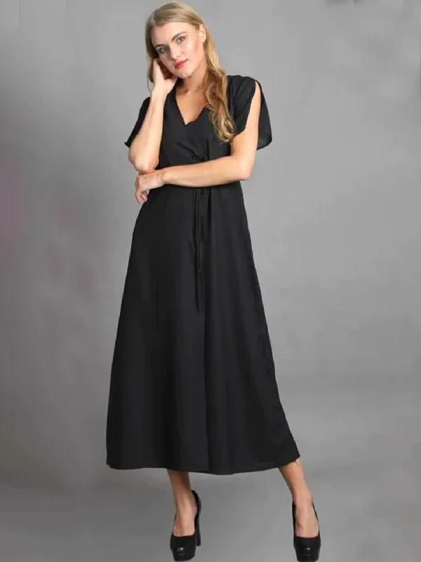 Women Maxi Black Dress