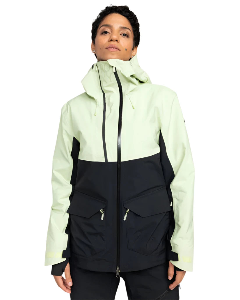 Roxy Women's Gore-Tex Stretch Purelines Jacket 2025 Zippered Jacket Buttoned Jacket Snapped Jacket Roxy Women's Gore-Tex Stretch Purelines Jacket 2025 Zippered Jacket Buttoned Jacket Snapped Jacket