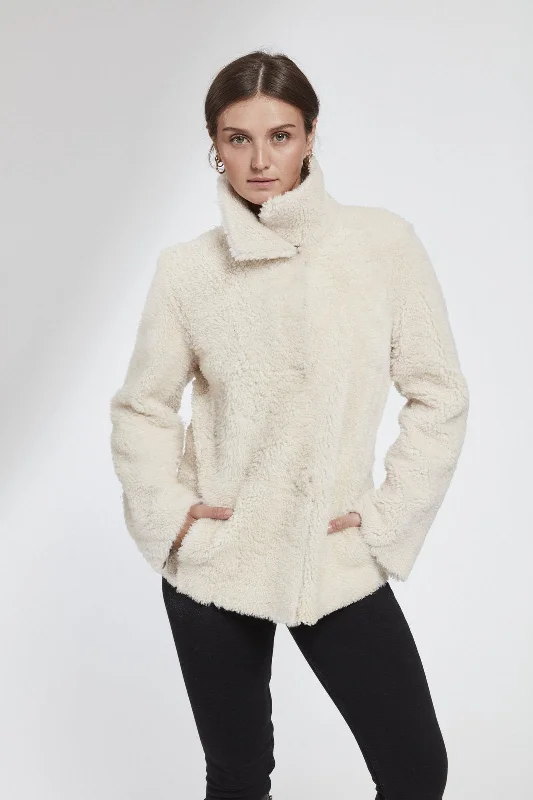 #977A Reversible Shearling Jacket  soldout Lace Jacket Ribbed Jacket Sequined Jacket