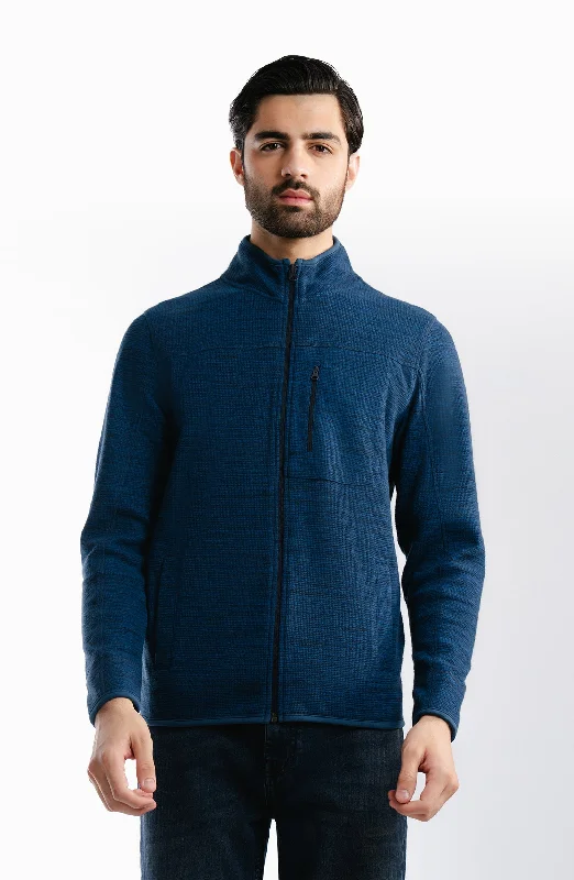 Thermal Jacket - Navy Blue Wool Jacket Cashmere Jacket Tweed Jacket