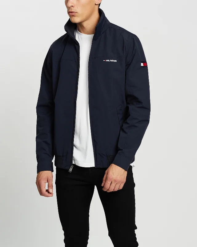 TH Yatch Windbreaker Navy Blue Jacket Rayon Jacket Velvet Jacket Corduroy Jacket