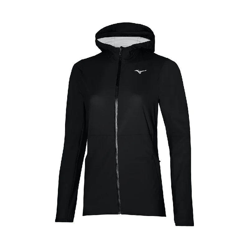 Mizuno Women's 20k ER Waterproof Jacket Runner's Den Logo Hooded Jacket Caped Jacket Shawl Collar Jacket Mizuno Women's 20k ER Waterproof Jacket Runner's Den Logo Hooded Jacket Caped Jacket Shawl Collar Jacket