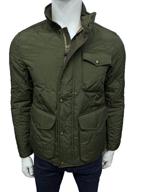RL Diamond Quilted Utility Green Jacket Notch Collar Jacket Peter Pan Collar Jacket Cowl Neck Jacket RL Diamond Quilted Utility Green Jacket Notch Collar Jacket Peter Pan Collar Jacket Cowl Neck Jacket