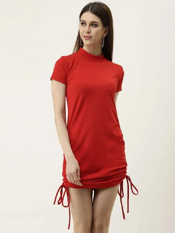 TANDUL  Women Bandage Red Dress