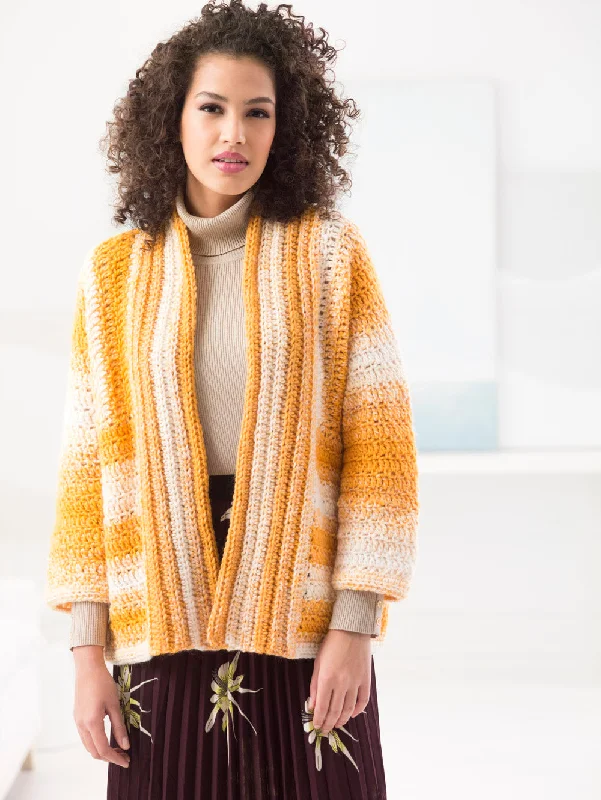 Sideways Cardigan (Crochet) Jersey Fabric Tulle Fabric Batik Fabric