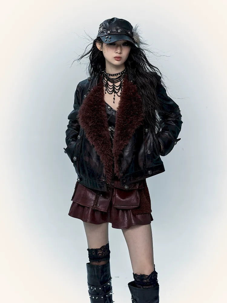 Rub Color Leather Jacket【s0000011223】 Notch Collar Jacket Peter Pan Collar Jacket Cowl Neck Jacket Rub Color Leather Jacket【s0000011223】 Notch Collar Jacket Peter Pan Collar Jacket Cowl Neck Jacket