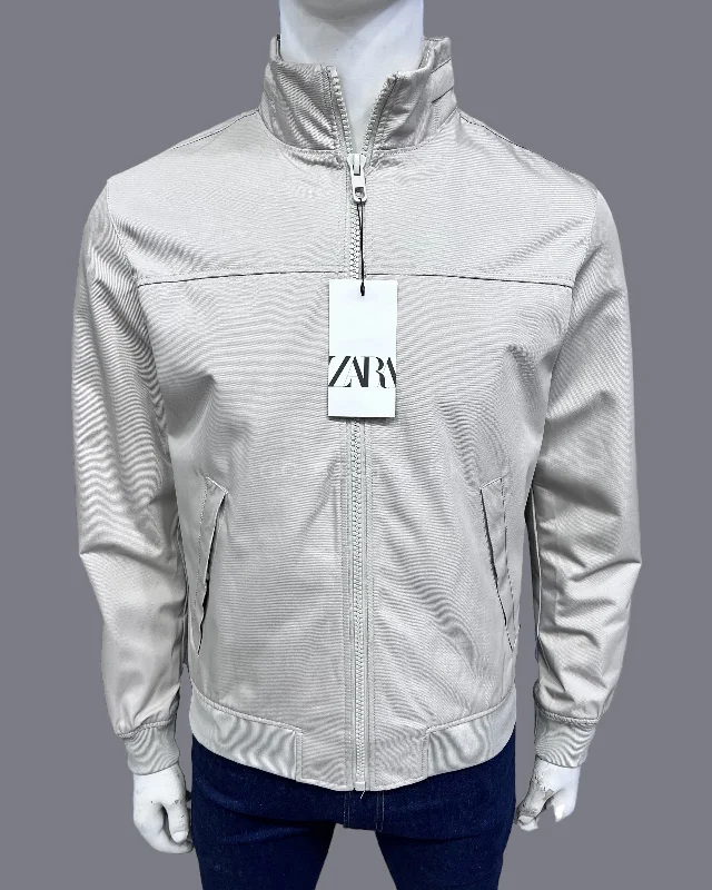 ZR Beige Concealed Hood Bomber Jacket (303) Appliqued Jacket Beaded Jacket Sequined Jacket ZR Beige Concealed Hood Bomber Jacket (303) Appliqued Jacket Beaded Jacket Sequined Jacket