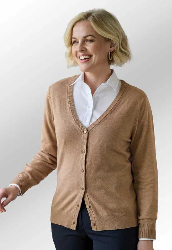 Sofia Merino Wool V Neck Cardigan 2397 Striped Floral Plaid