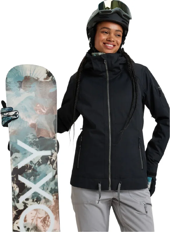Roxy Women's Meade Insulated Jacket 2025 Boat Neck Shawl Collar Notched Collar