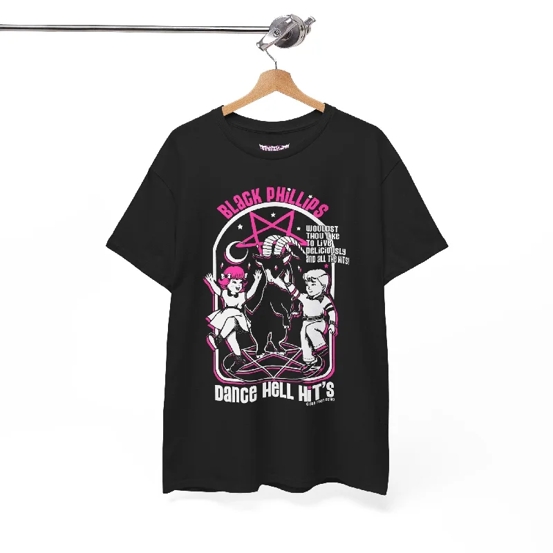 Black Philip's Dance Satanic Unisex Graphic Tee T-Shirt Collared T-Shirt Boat Neck A-Line Black Philip's Dance Satanic Unisex Graphic Tee T-Shirt Collared T-Shirt Boat Neck A-Line
