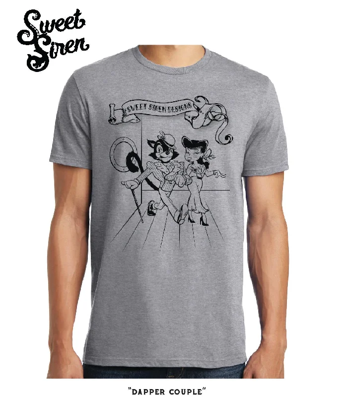 Dapper Couple - UNISEX Tee Welt Pockets Slit Pockets Flap Pockets