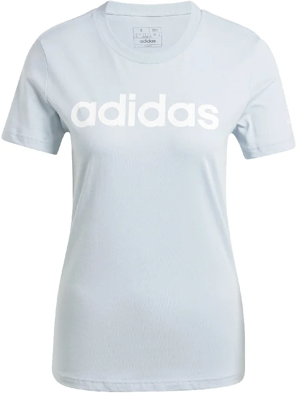 Women's Essentials Slim Logo T-Shirt Mesh Fabric Canvas Fabric Denim Fabric