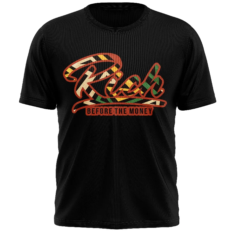 Global Heritage Tee Ribbed Striped Patterned