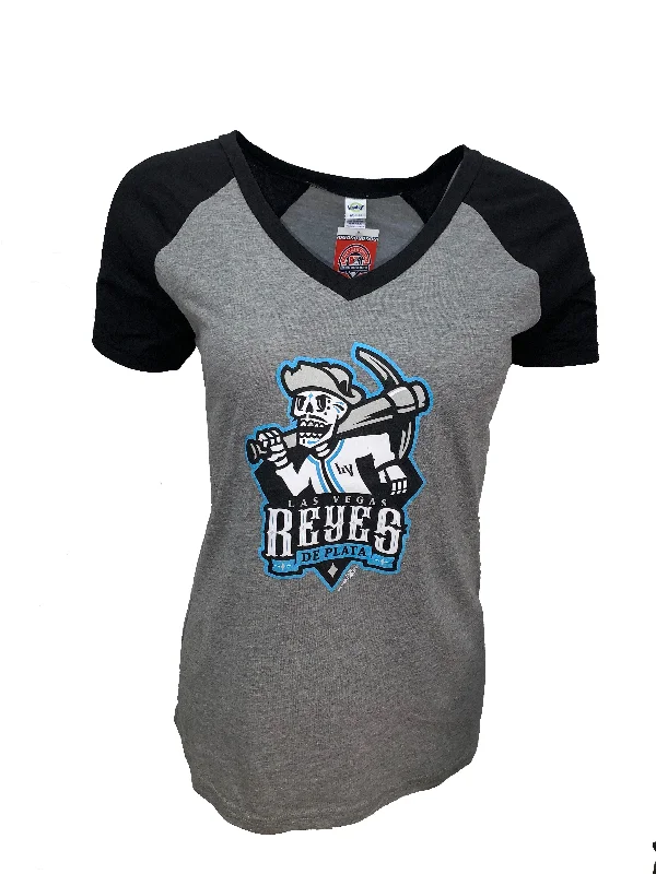 Las Vegas Aviators Women's Reyes de Plata T-Shirt Wool Fabric Cashmere Fabric Tweed Fabric