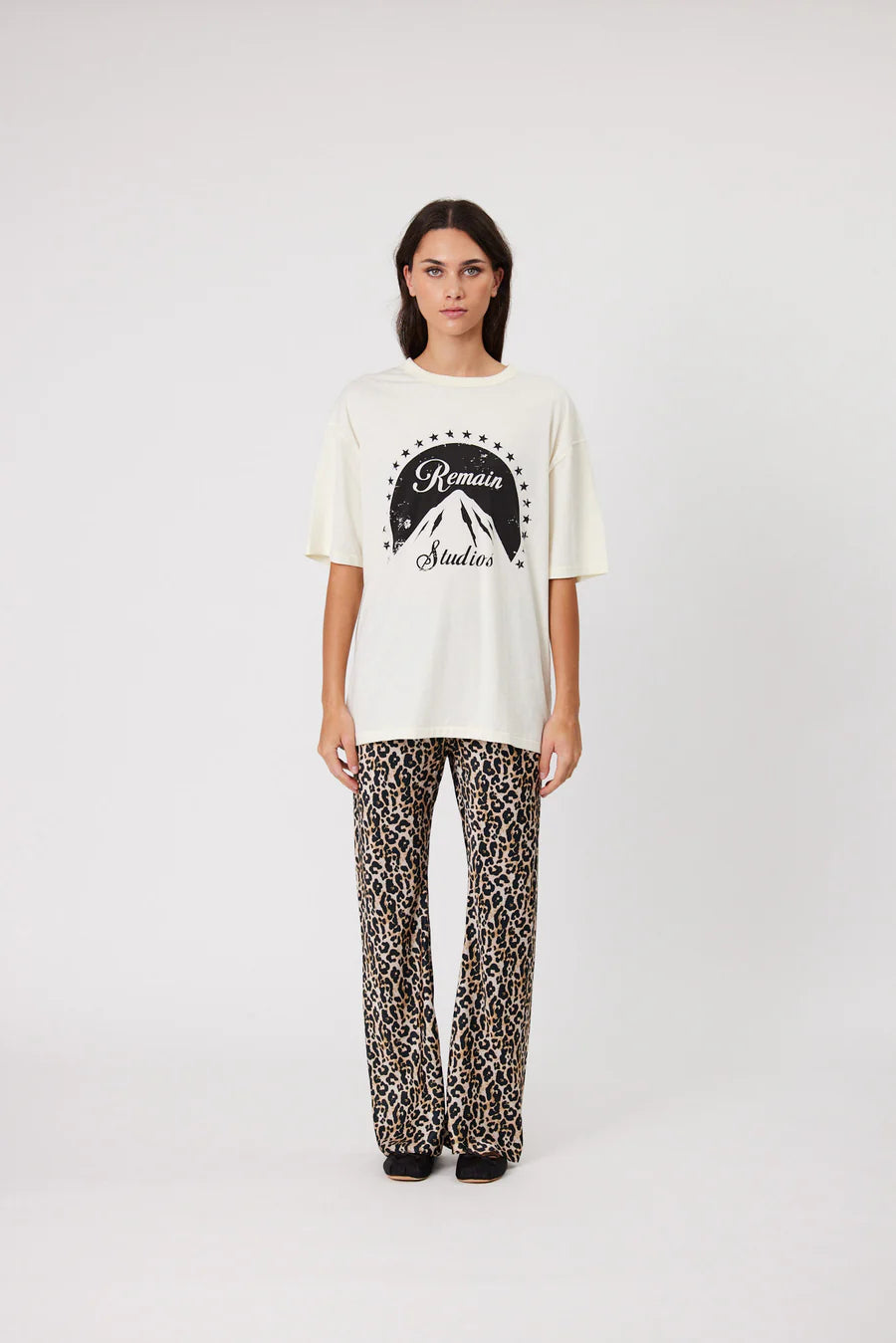 Remain Studios Tee Bone Spandex Blend Rayon Blend Denim Blend