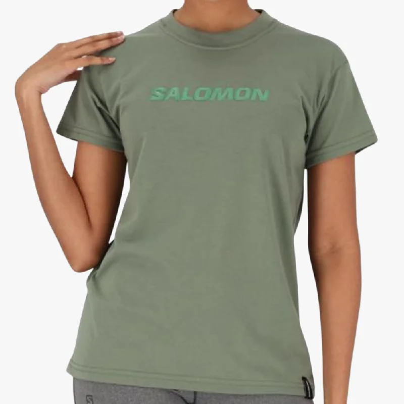 Salomon Womens Horizon Short Sleeve Tee Laurel Wreath Anti-Pilling Machine Wash Handmade