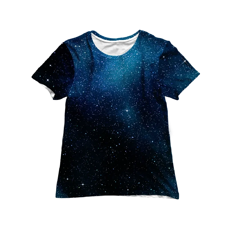 Starry Starry Night Women's Tee Striped Floral Plaid