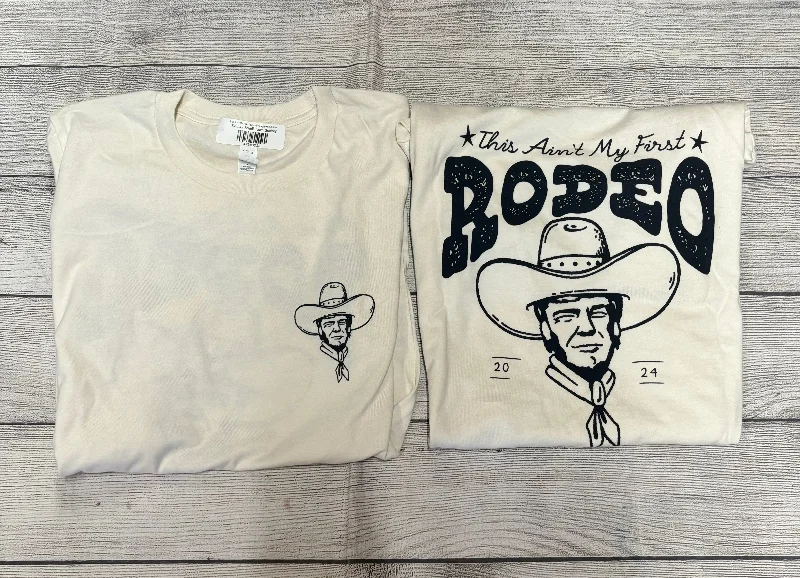 This Ain’t My First Rodeo Tee Polka Dot Checkered Tartan