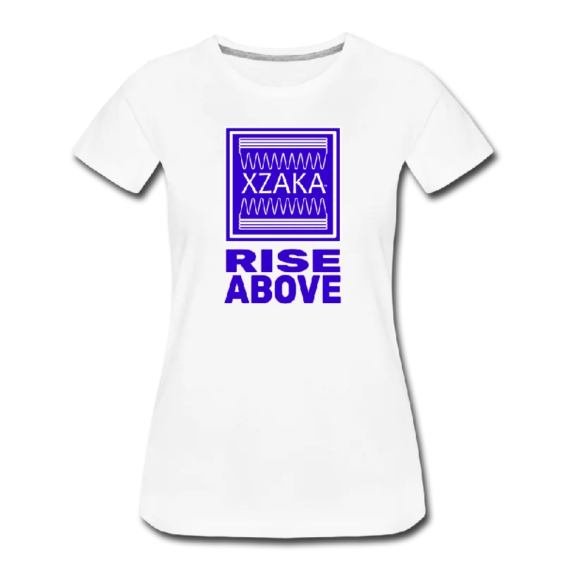 XZAKA - Women "Rise Above" Short Sleeve T-Shirt - W3504 Satin Fabric Silk Fabric Chiffon Fabric XZAKA - Women "Rise Above" Short Sleeve T-Shirt - W3504 Satin Fabric Silk Fabric Chiffon Fabric