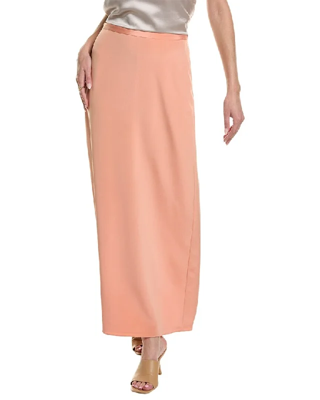 Lafayette 148 New York Silk-Blend Maxi Skirt satin skirt smooth