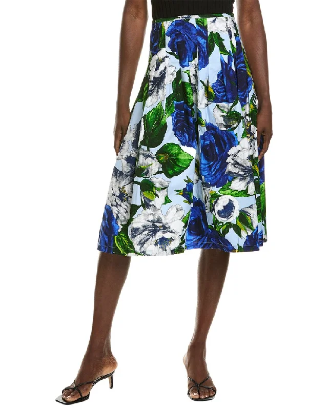 Samantha Sung Zelda Midi Skirt ruffled skirt detail