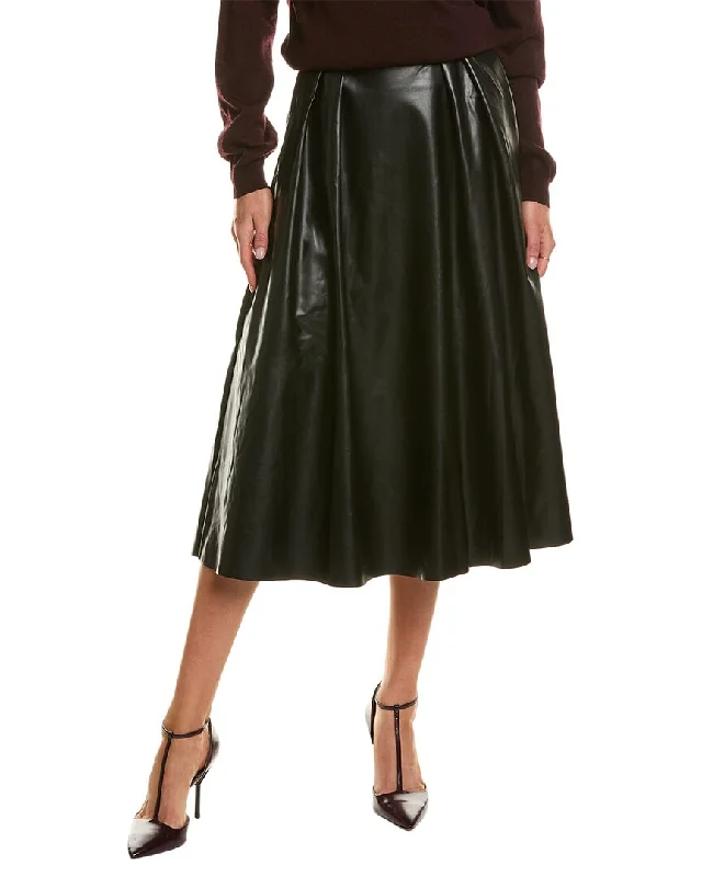 Abbey Midi Skirt button skirt front