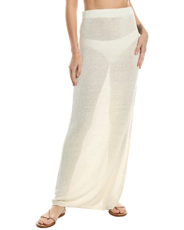 Solid & Striped X Sofia Richie Grainge The Freda Linen-Blend Maxi Skirt velvet skirt luxury