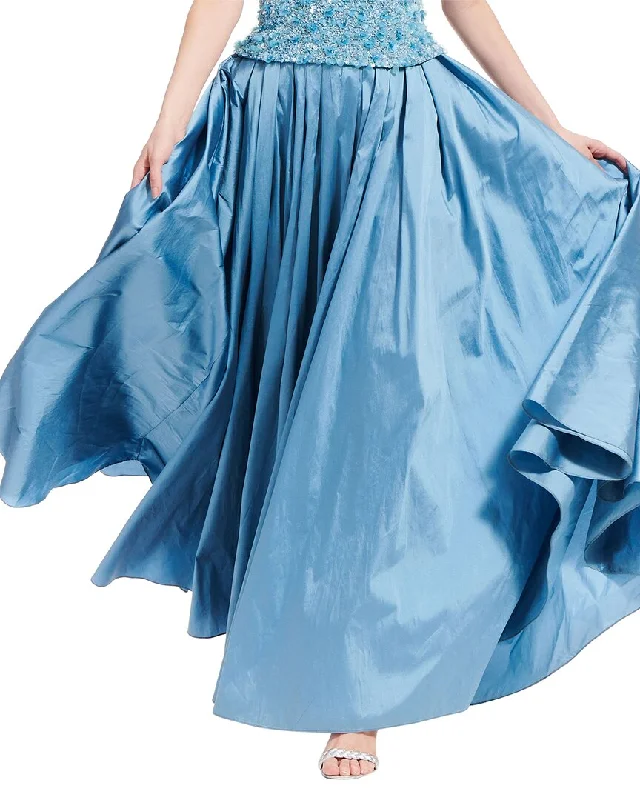 Emily Shalant Taffeta Ballgown Skirt elastic waist skirt