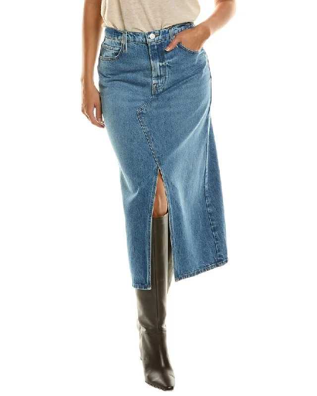 FRAME Denim The Midaxi Skirt low waist skirt