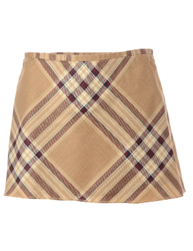 Label Super Short Tartan Skirt vintage skirt charm