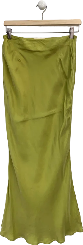 Sancia Yellow Midi Skirt UK S wool skirt warm